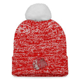 Chicago Blackhawks Fanatics Women's Glimmer Cuffed Knit Hat with Pom - NHL Hats