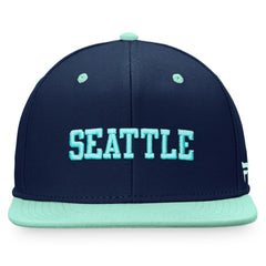 Seattle Kraken Fanatics Heritage City Two-Tone Snapback Hat - NHL Hats