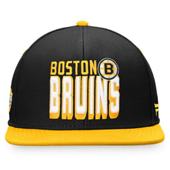 Boston Bruins Fanatics Heritage Retro Two-Tone Snapback Hat - NHL Hats