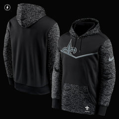 New Orleans Saints RFLCTV Chevron Pullover Hoodie | NFL New