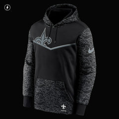 New Orleans Saints RFLCTV Chevron Pullover Hoodie | NFL New