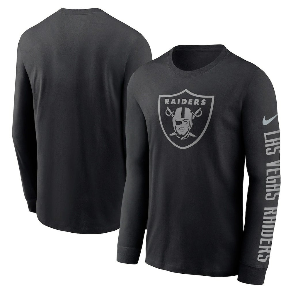 Las Vegas Raiders RFLCTV Name and Logo T-Shirt | NFL Sale