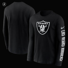 Las Vegas Raiders RFLCTV Name and Logo T-Shirt | NFL Sale