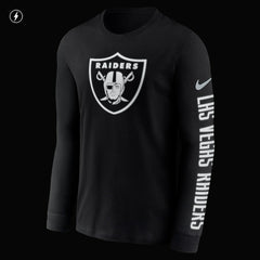 Las Vegas Raiders RFLCTV Name and Logo T-Shirt | NFL Sale