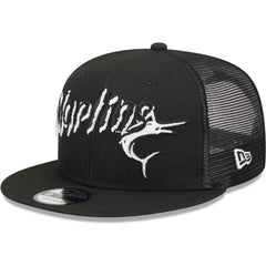 Miami Marlins New Era Street Trucker 9FIFTY Snapback Hat - MLB Hats