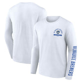 Milwaukee Brewers Fanatics Pressbox Long Sleeve T-Shirt - MLB T-shirts