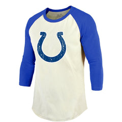 Indianapolis Colts Jonathan Taylor Majestic Threads Vintage Player Name & Number Raglan 3/4-Sleeve T-Shirt | NFL Discount
