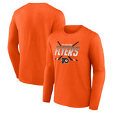 Philadelphia Flyers Fanatics Covert Long Sleeve T-Shirt - NHL T-shirts