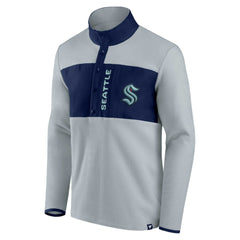 Seattle Kraken Fanatics Hockey Polar Fleece Quarter-Snap Jacket - NHL Jackets