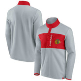 Chicago Blackhawks Fanatics Hockey Polar Fleece Quarter-Snap Jacket - NHL Jackets