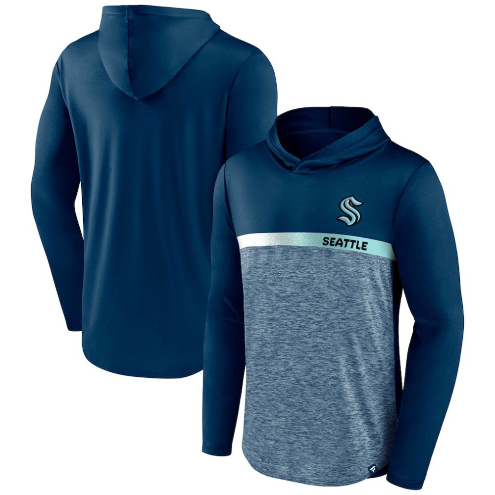 Seattle Kraken Fanatics Podium Defender Pullover Hoodie - NHL Hoodies