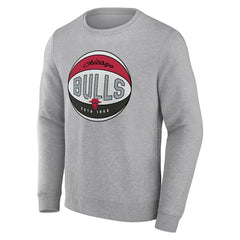 Heathered Gray Chicago Bulls True Classics Vint Pullover Sweatshirt sale | NBA