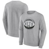 Heathered Gray Brooklyn Nets True Classics Vint Pullover Sweatshirt | NBA
