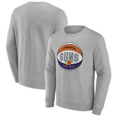 Heathered Gray Phoenix Suns True Classics Vint Pullover Sweatshirt | NBA