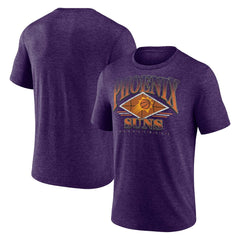 Heather Purple Phoenix Suns True Classics Power Phase Tri-Blend T-Shirt | NBA