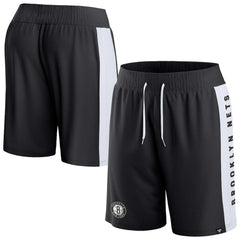 Black Brooklyn Nets Referee Iconic Mesh Shorts | NBA