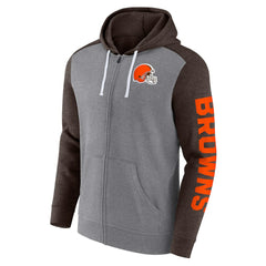 Cleveland Browns Down and Distance Full-Zip Hoodie | NFL Discount