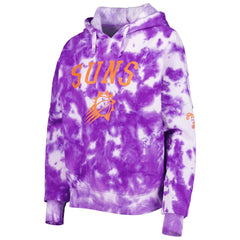 Purple Phoenix Suns Women's Brushed Cotton Tie-Dye Pullover Hoodie | NBA