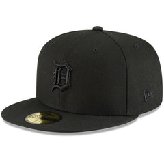 Detroit Tigers New Era Black on Black 59FIFTY Fitted Hat - MLB Hats