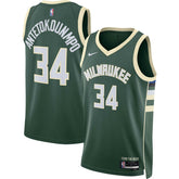 Hunter Green Giannis Antetokounmpo Milwaukee Bucks Unisex Swingman Jersey | NBA