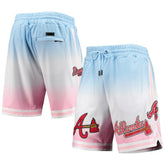 Atlanta Braves Pro Standard Team Logo Pro Ombre Shorts - MLB Shorts