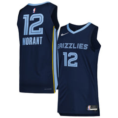 Navy Ja Morant Memphis Grizzlies Authentic Jersey | NBA