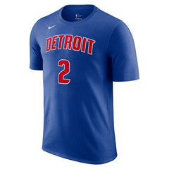 Blue Cade Cunningham Detroit Pistons Icon 2022/23 Name & Number T-Shirt sale | NBA