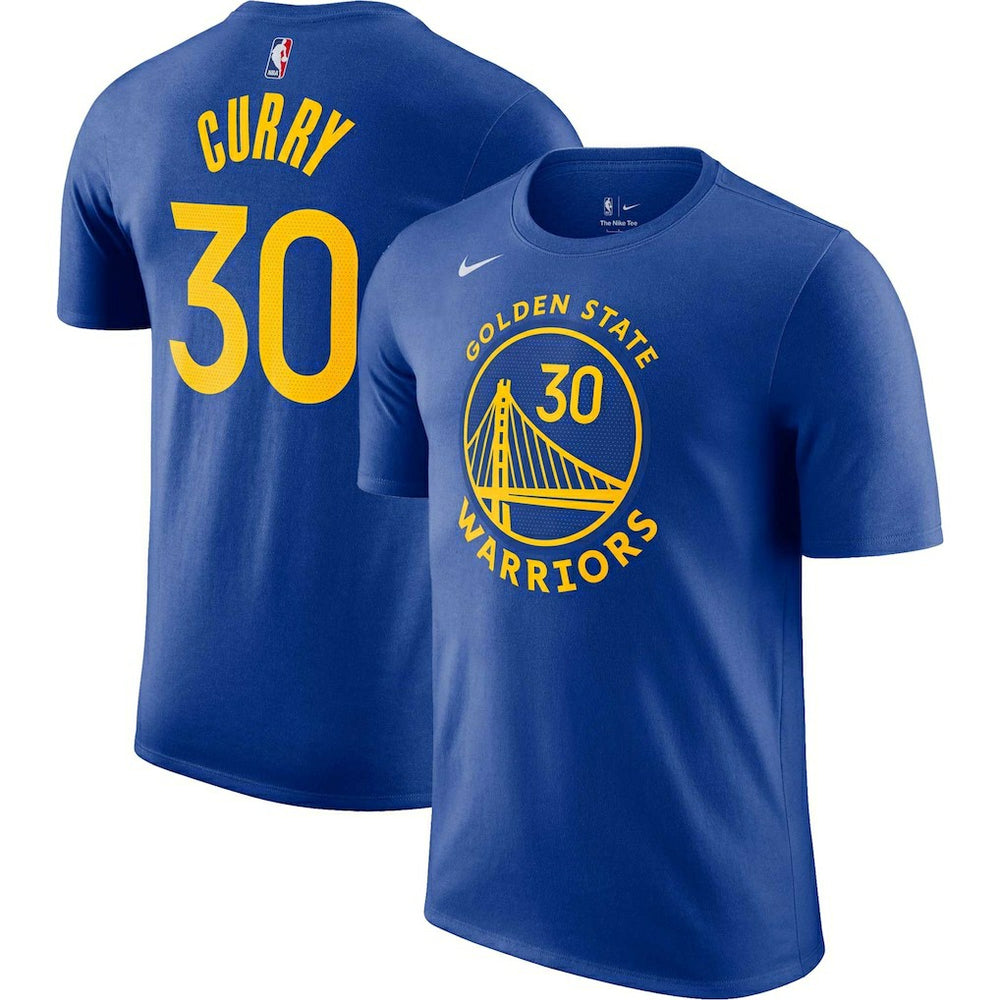 Royal Stephen Curry Golden State Warriors Icon 2022/23 Name & Number T-Shirt sale | NBA