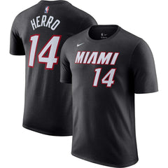 Black Tyler Herro Miami Heat Icon 2022/23 Name & Number T-Shirt | NBA