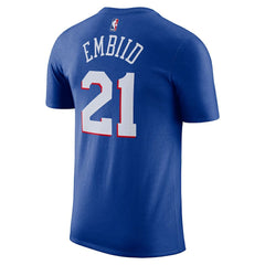 Royal Joel Embiid Philadelphia 76ers Icon 2022/23 Name & Number T-Shirt | NBA