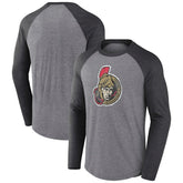 Ottawa Senators Fanatics Special Edition Long Sleeve Tri-Blend Raglan T-Shirt - NHL T-shirts