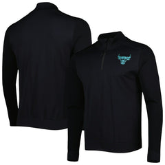 Black Chicago Bulls Levelwear Nano Engineered Knit Fabric Quarter-Zip Jacket | NBA