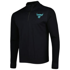 Black Chicago Bulls Levelwear Nano Engineered Knit Fabric Quarter-Zip Jacket | NBA