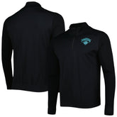 Black New York Knicks Levelwear Nano Engineered Knit Fabric Quarter-Zip Jacket | NBA