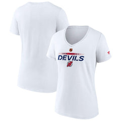 New Jersey Devils Fanatics Women's Special Edition V-Neck T-Shirt - NHL T-shirts
