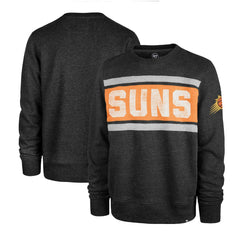 Heather Black Phoenix Suns '47 Tribeca Emerson Pullover Sweatshirt | NBA