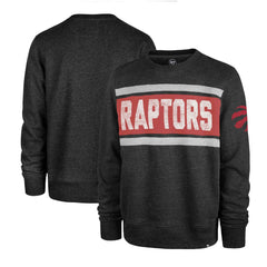 Heather Black Toronto Raptors '47 Tribeca Emerson Pullover Sweatshirt | NBA