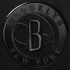 Brooklyn Nets Pro Standard Triple Black Gloss Logo Shorts for sale | NBA