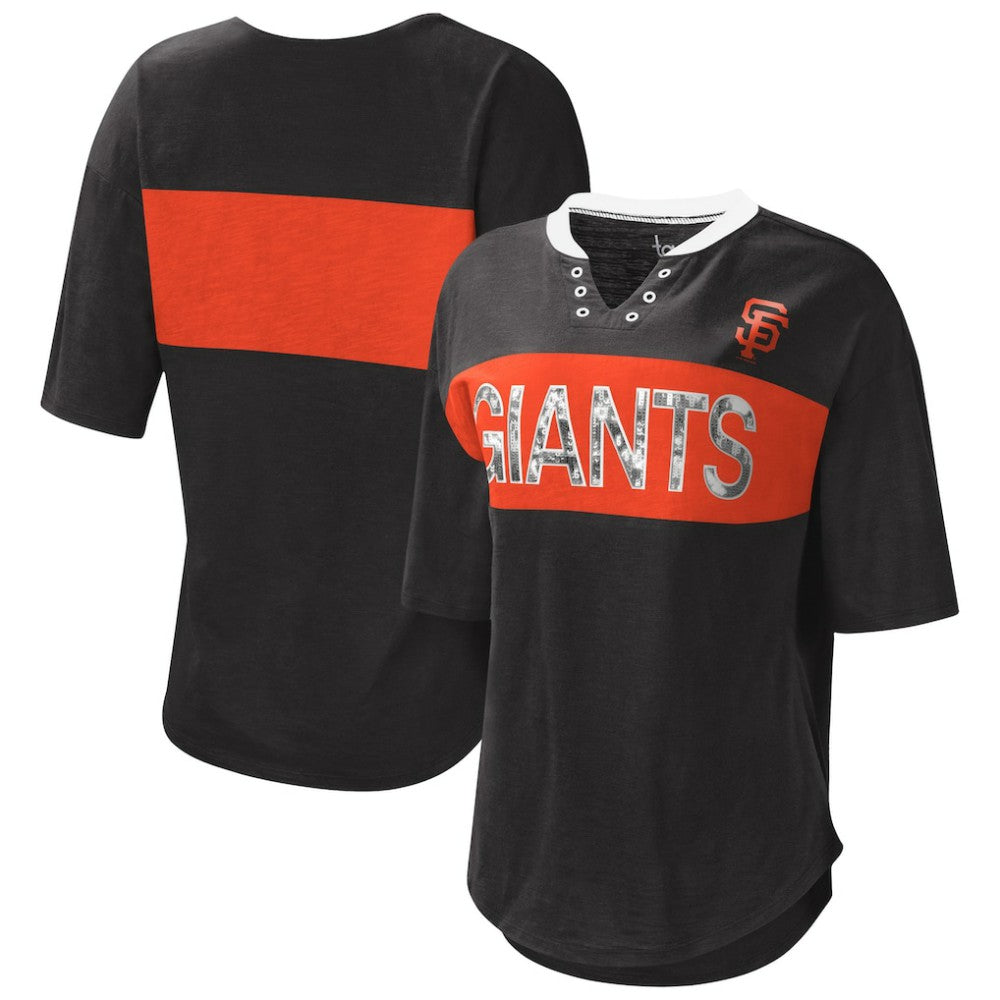San Francisco Giants Touch Women's Lead Off Notch Neck T-Shirt - MLB T-shirts