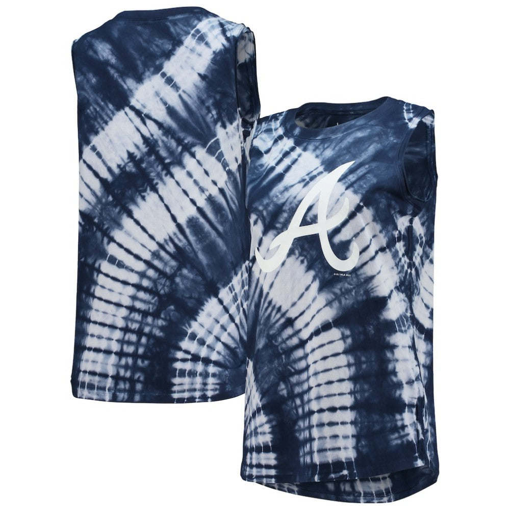 Atlanta Braves Touch Women's Money Ball Tie-Dye Tank Top - MLB Tanks
