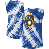 Milwaukee Brewers Touch Women's Money Ball Tie-Dye Tank Top - MLB Tanks