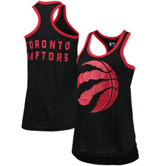Black Toronto Raptors G-III Sports by Carl Banks Women's Showdown Scoop-Neck Racerback Tank Top | NBA