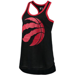 Black Toronto Raptors G-III Sports by Carl Banks Women's Showdown Scoop-Neck Racerback Tank Top | NBA