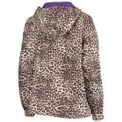 Leopard Los Angeles Lakers DKNY Sport Women's Gabriella Windbreaker Half-Zip Hoodie | NBA
