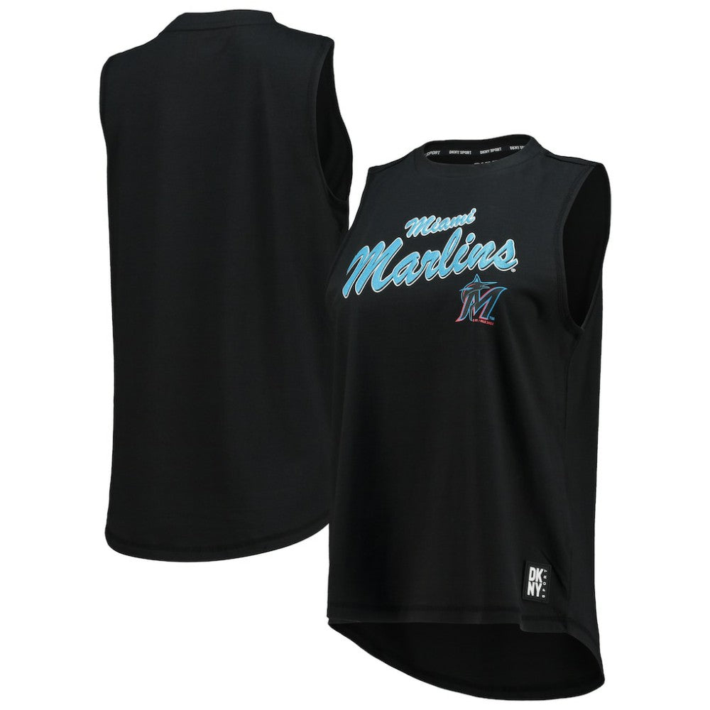 Miami Marlins DKNY Sport Women's Marcie Tank Top - MLB Tanks