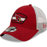 Arizona Cardinals Logo Patch Trucker 9FORTY Snapback Hat | NFL Hot