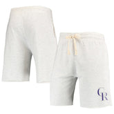 Colorado Rockies Concepts Sport Mainstream Terry Tri-Blend Shorts - MLB Shorts