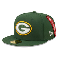 Green Bay Packers x Alpha Industries Alpha 59FIFTY Fitted Hat | NFL Outlet