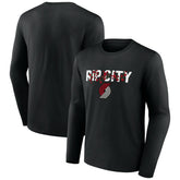 Black Portland Trail Blazers Tip-Off Long Sleeve T-Shirt | NBA