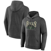 Charcoal Milwaukee Bucks Selection Pullover Hoodie | NBA